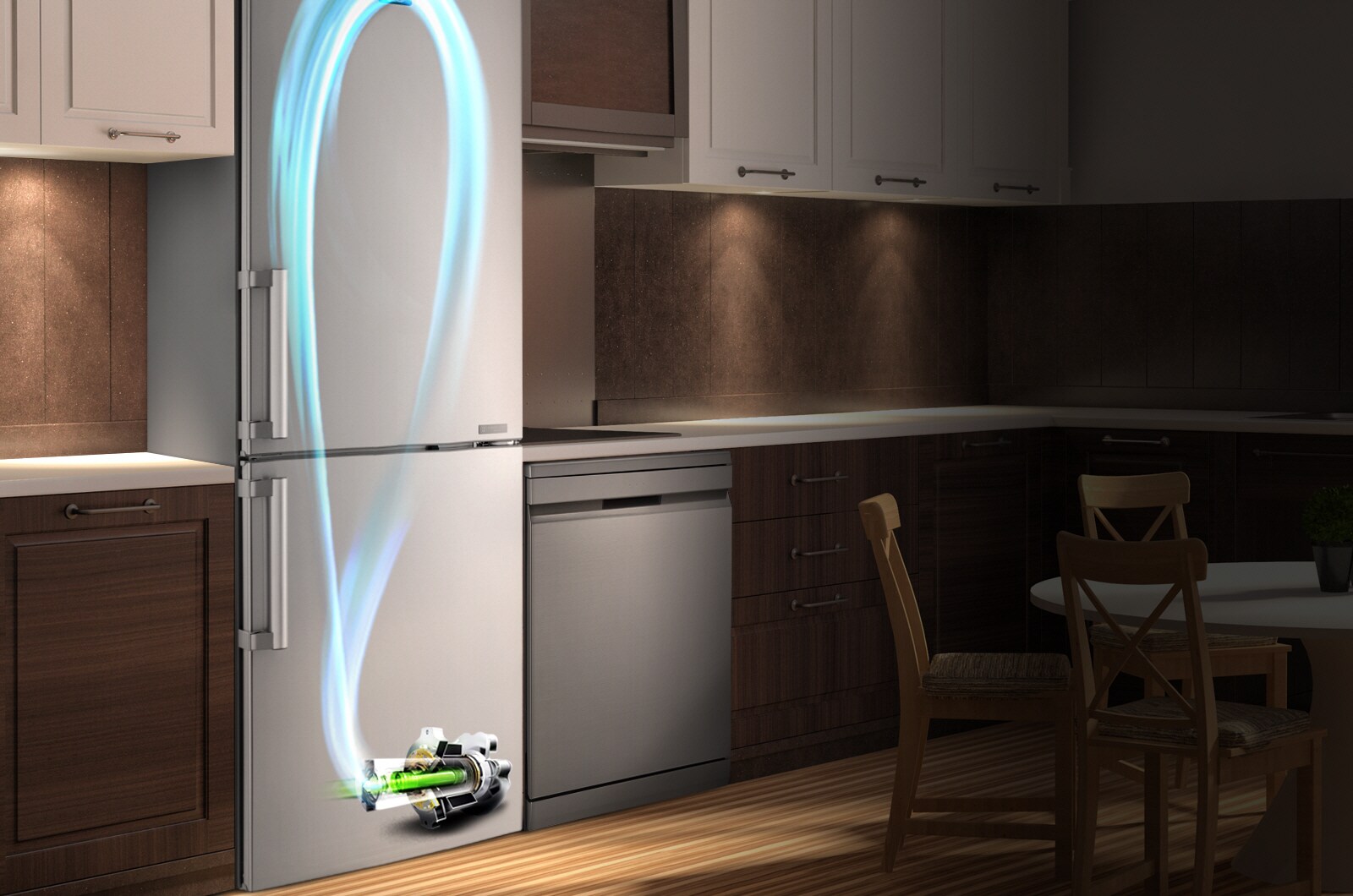 Taupiet elektrību ar invertora lineāro kompresoru1